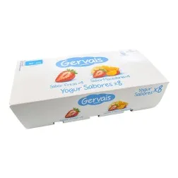 Yogures de fresa y macedonia Gervais 8x120 g 2