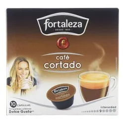Cápsulas café cortado Fortaleza compatibles con Dolce Gusto 10 ud 2