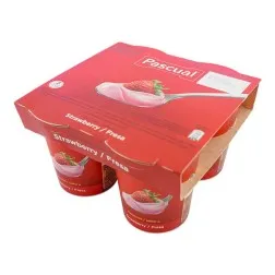 Yogur de fresa Pascual 4x120 g 2