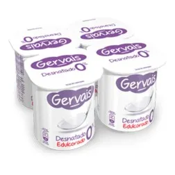 Yogur natural desnatado edulcorado Gervais 4x120 g 2