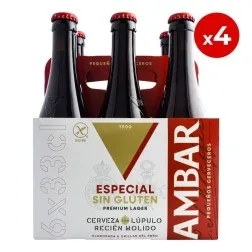 Cerveza Ambar Especial Sin Gluten 33 cl pack 24 botellines 4