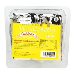 Queso de mezcla semicurado cortado Villa Corona Cuñicas 250 g 3
