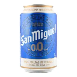 Cerveza San Miguel 0.0 33 cl pack 24 latas 3