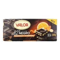 Chocolate negro con naranja y almendra Valor 200 g 2