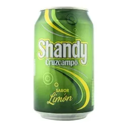 Cerveza Shandy Cruzcampo sabor limón 33 cl pack 24 latas 3