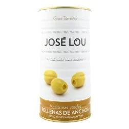 Aceitunas rellenas de anchoa José Lou lata 1400 g 2