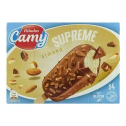 Helado almendrado vainilla y chocolate Camy Supreme 4 ud 2
