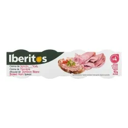 Paté de jamón york Iberitos 4x23 g 2