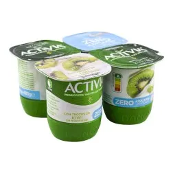 Yogur Activia con kiwi 0% 4x120 g 2