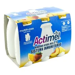 Yogur L.Casei líquido multifrutas Actimel 6x94 ml 2