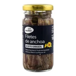Filetes de anchoa en aceite de girasol Coaliment tarro 100 g 2
