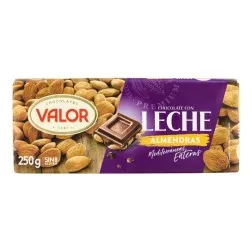Chocolate con leche y almendras Valor 250 g 2