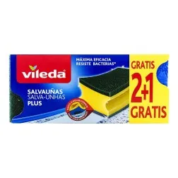 Estropajo salvauñas Vileda Plus 2 ud +1 gratis 2