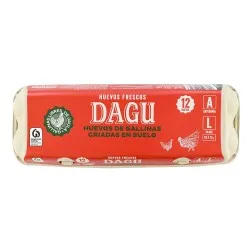 Huevos frescos de suelo Dagu grandes L 12 ud