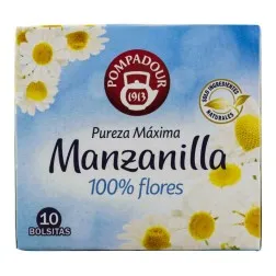 Manzanilla 100% flores Pompadour 10 bolsitas 11 g 2