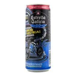 Cerveza Estrella Galicia 0.0 33 cl pack 24 latas 3