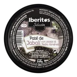 Paté de jabalí con pasas al Pedro Ximénez Iberitos 140 g 2