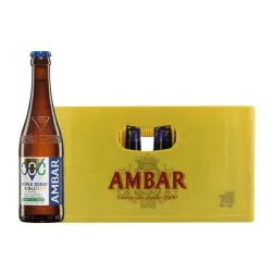 Cerveza Ambar Triple Zero 33 cl caja 24 botellines cristal retornable-Zaragoza 2