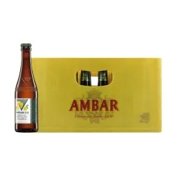 Cerveza Ambar Radler 0,0 20 cl caja 30 botellines cristal retornable-Zaragoza 2