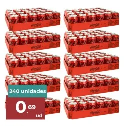 Coca Cola Zero 33 cl 10 packs de 24 latas-Importación 2