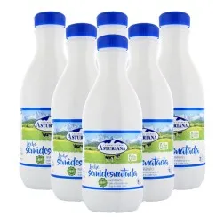 Leche semidesnatada Asturiana 1.5 litros pack 6 botellas 2