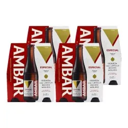 Cerveza Ambar Especial 25 cl pack 24 botellines 2