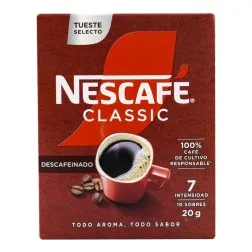 Café soluble descafeinado Nescafé 10 sobres 2