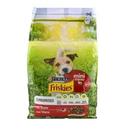 Pienso para perros adultos de razas pequeñas con buey Friskies 5 Promesas saco 1.5 kg 2