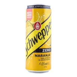 Refresco Schweppes naranja Zero 33 cl pack 24 latas 3