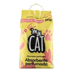Arena absorbente para gatos perfumada MyCat saco 5 kg 2
