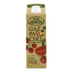 Gazpacho tradicional con aceite de oliva Don Simón brick 1 litro 2