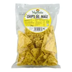 Nachos de maíz ecológicos Vegetalia bolsa 125 g 2