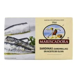 Sardinillas en aceite de oliva Mariscadora lata 115 g 2