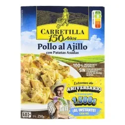 Pollo al ajillo con patatas asadas Carretilla bandeja 250 g 2
