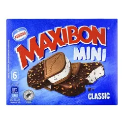 Sandwich de helado de nata Maxibon Mini Classic caja 6 ud 480 ml 2