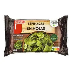 Espinacas en hojas Findus bolsa 400 g 2