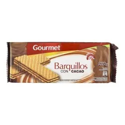 Barquillos con cacao Gourmet paquete 200 g 2