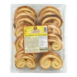 Palmeras de hojaldre Lapasion bandeja 200 g 2