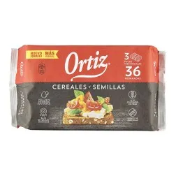 Pan tostado con cereales y semillas Ortiz 320 g 2