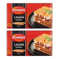 Placas de lasaña Romero 2x250 g 2