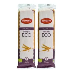 Espaguetis integrales ecológicos Romero pack 2x500 g 2