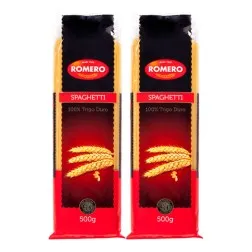 Espaguetis 100% trigo duro Romero pack 2x500 g 2