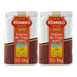 Harina de trigo extra Romero pack 2x1 kg 2