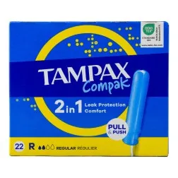 Tampones Tampax Compak Regular 2 en 1 caja 22 ud 2