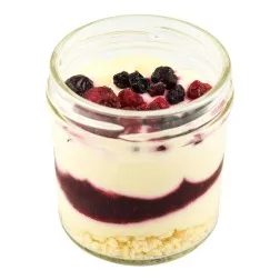Cheesecake con frutos del bosque sin gluten tarro 70 g 2