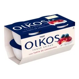 Yogur griego con tarta de arándanos Oikos Danone 4x110 g 2