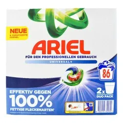 Detergente en cápsulas Ariel Profesional Universal+ caja 2x43 cápsulas 3
