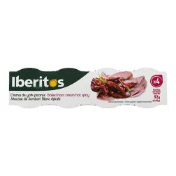 Crema de york picante sin gluten Iberitos 4x23 g 2