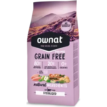 Ownat Cat Prime Grain Free Sterilized - 8 kg 2