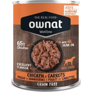 Ownat Wetline 395 gr Lata de Pollo con Zanahorias - Pack 6 x 395 gr 2